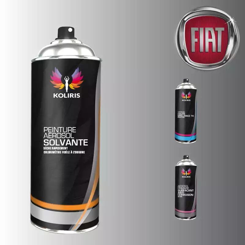 Pack 3 aérosols peinture voiture solvant Fiat 400ml