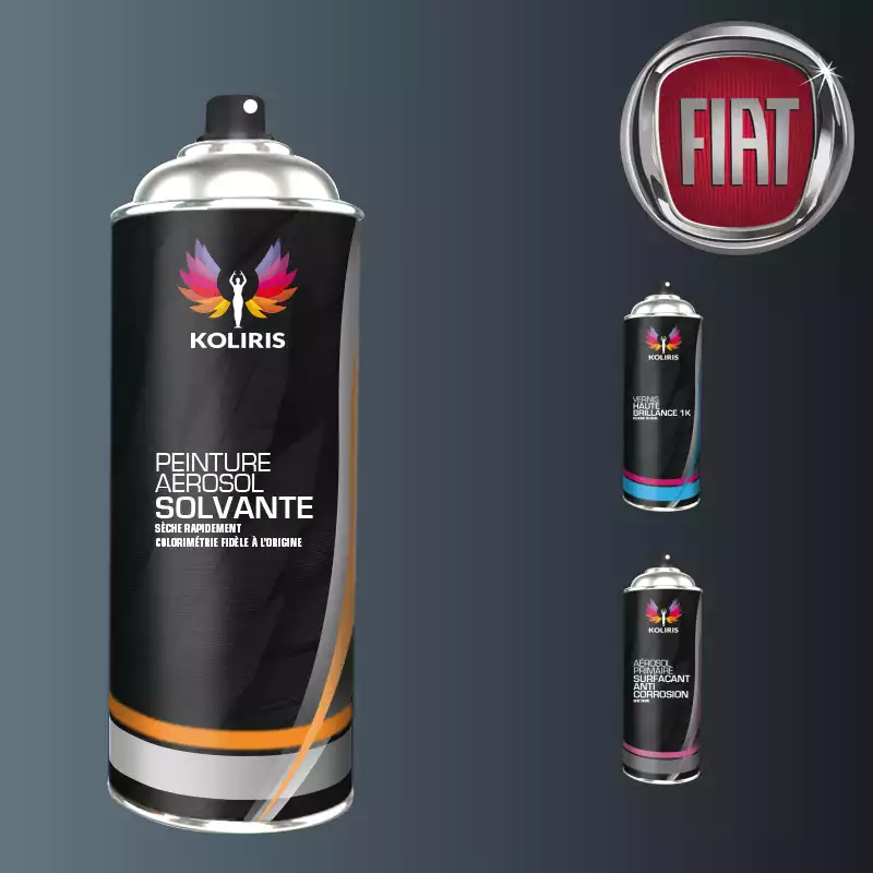 Pack 3 aérosols peinture voiture solvant Fiat 400ml