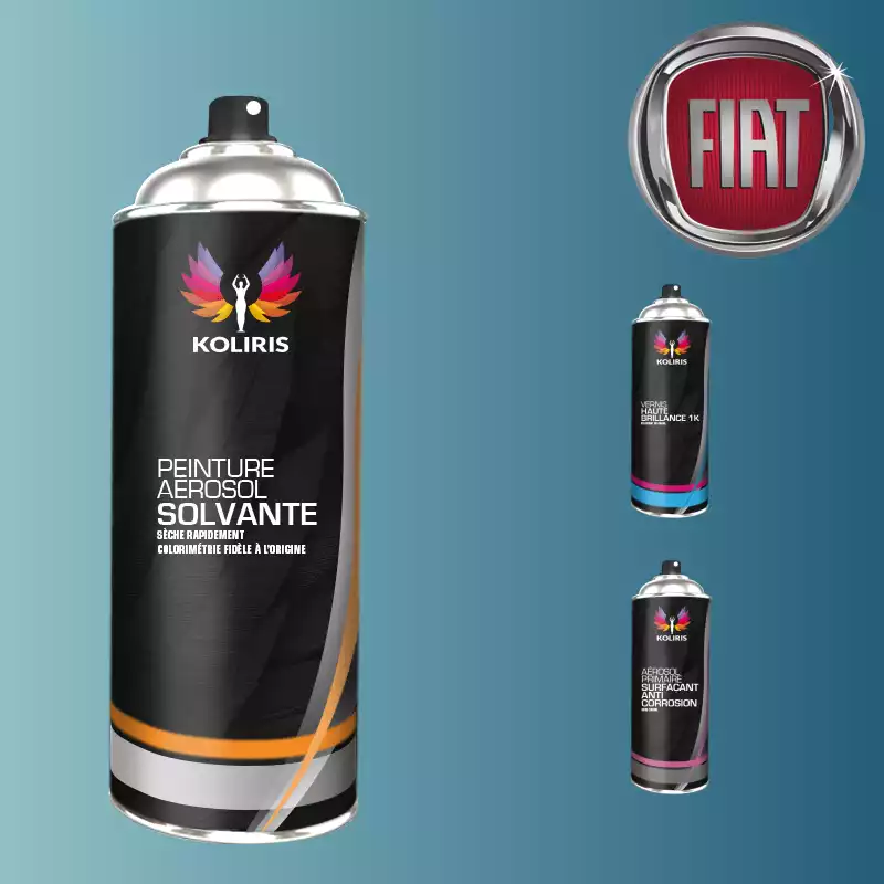 Pack 3 aérosols peinture voiture solvant Fiat 400ml