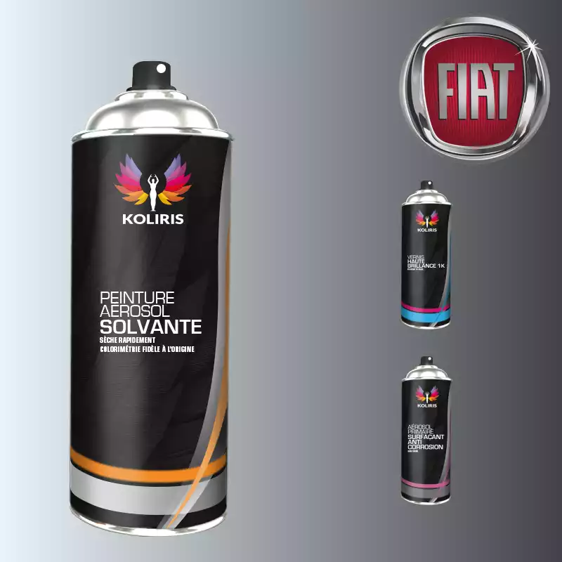 Pack 3 aérosols peinture voiture solvant Fiat 400ml