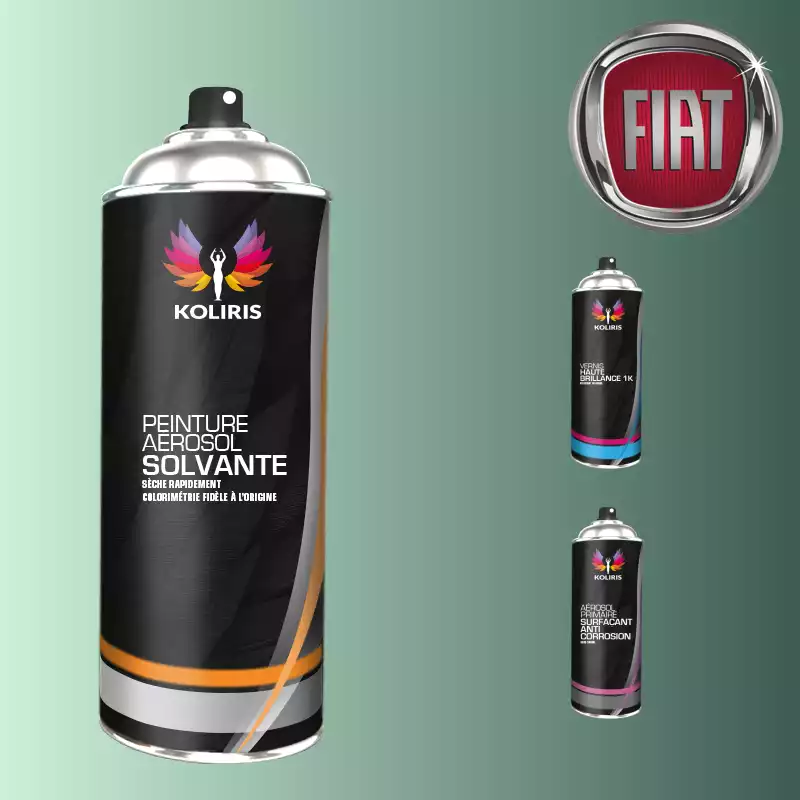 Pack 3 aérosols peinture voiture solvant Fiat 400ml