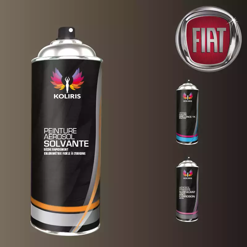 Pack 3 aérosols peinture voiture solvant Fiat 400ml