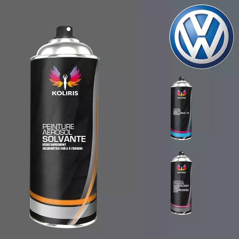 Pack 3 aérosols peinture voiture solvant Volkswagen 400ml
