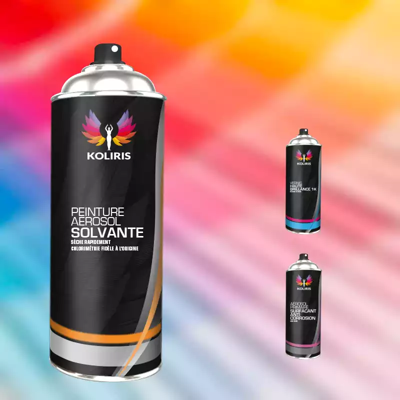 Pack 3 aérosols peinture moto solvant Ktm Moto 400ml