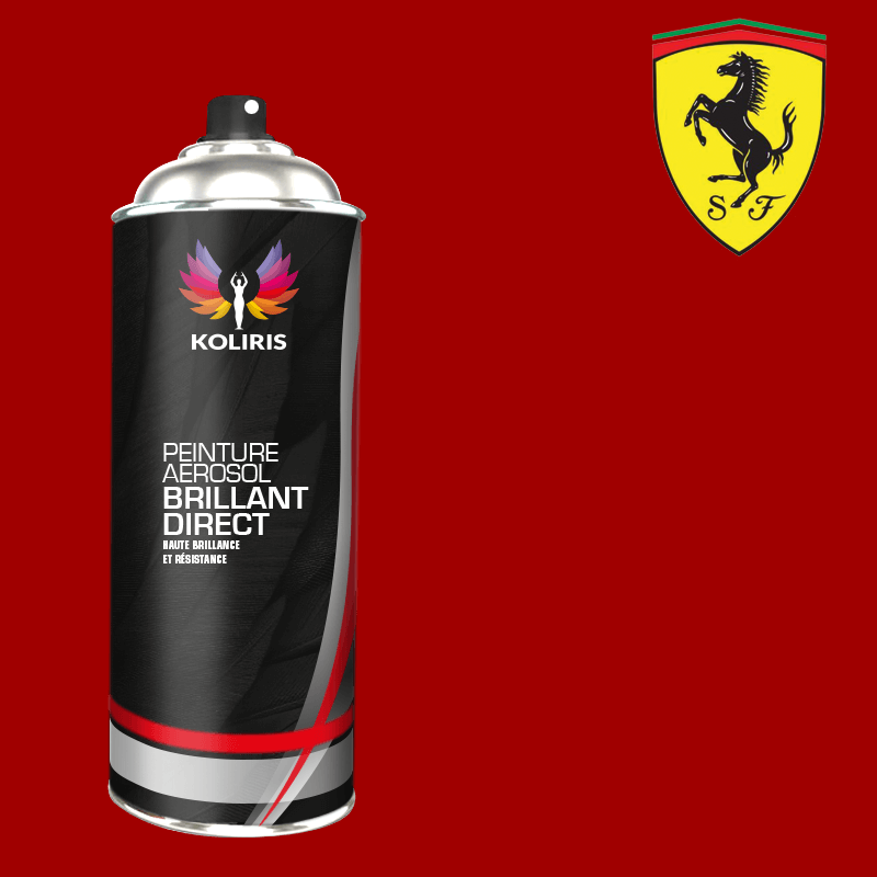Bombe de peinture voiture Ferrari 1K brillant 400ml - carenciel.pro