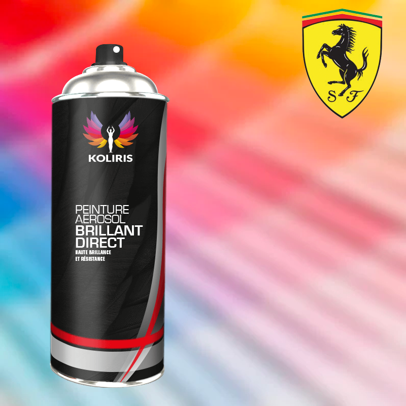 Bombe de peinture voiture Ferrari 1K brillant 400ml - carenciel.pro