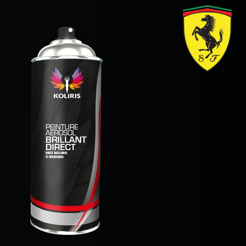Bombe de peinture voiture Ferrari 1K brillant 400ml - carenciel.pro