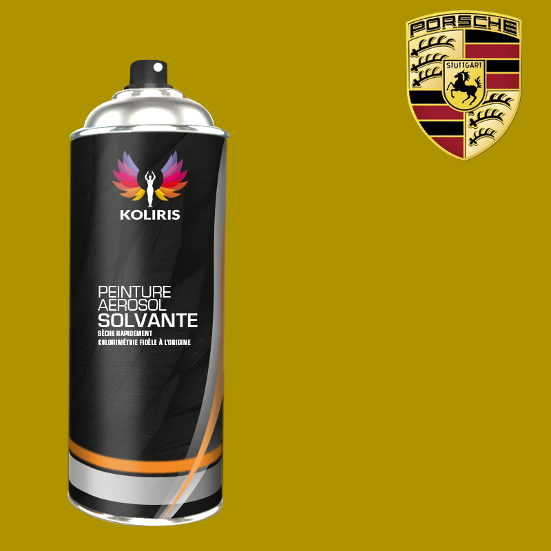 Bombe de peinture voiture solvant Porsche