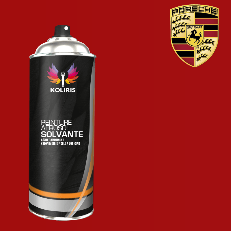 Bombe de peinture voiture solvant Porsche