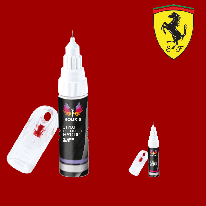 Pack 2 stylos de retouche voiture Ferrari