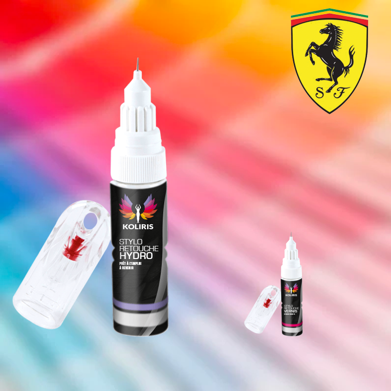 Pack 2 stylos de retouche voiture Ferrari