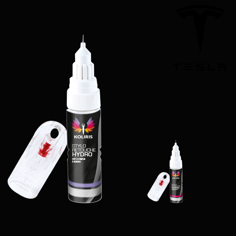 Pack 2 stylos de retouche voiture Tesla 20ml - Koliris