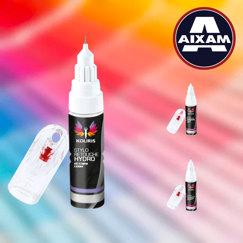 Pack 3 stylos de retouche voiture Aixam 20ml - Koliris