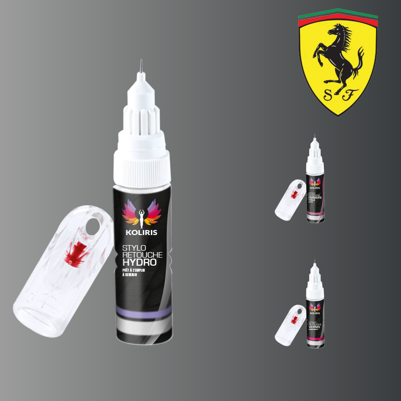 Pack 3 stylos de retouche voiture Ferrari