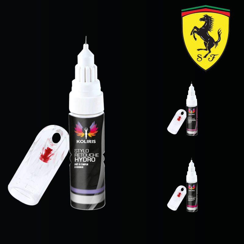 Pack 3 stylos de retouche voiture Ferrari