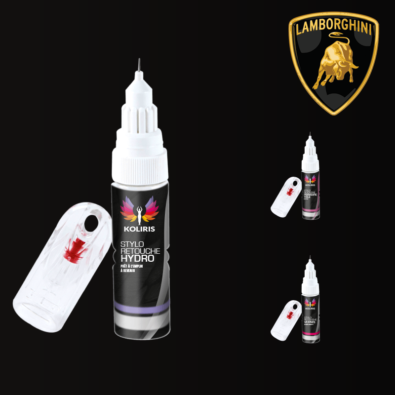 Pack 3 stylos de retouche voiture Lamborghini - Carenciel.pro