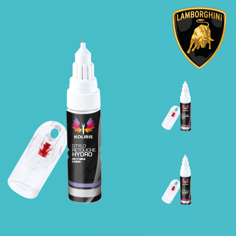 Pack 3 stylos de retouche voiture Lamborghini - Carenciel.pro