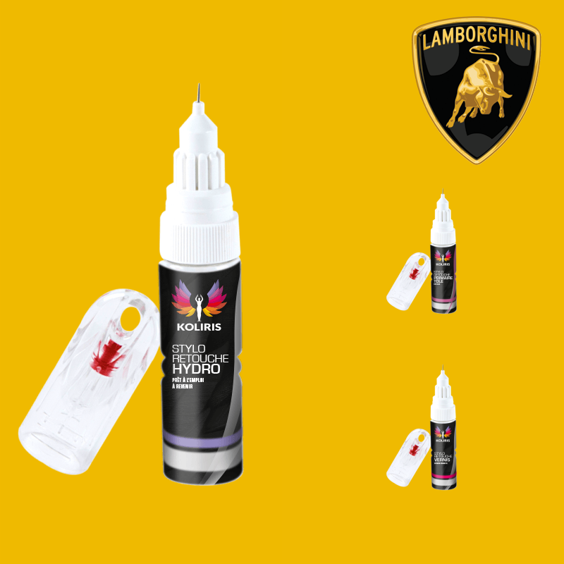 Pack 3 stylos de retouche voiture Lamborghini - Carenciel.pro