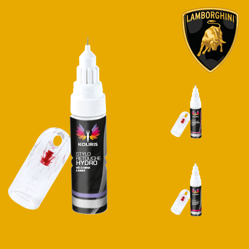 Pack 3 stylos de retouche voiture Lamborghini - Carenciel.pro