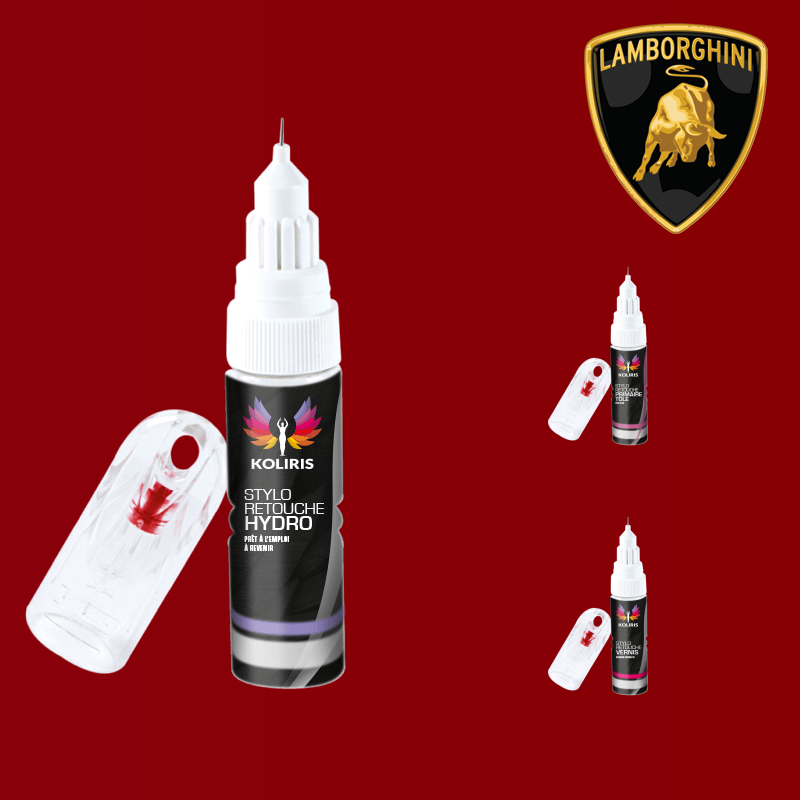 Pack 3 stylos de retouche voiture Lamborghini - Carenciel.pro
