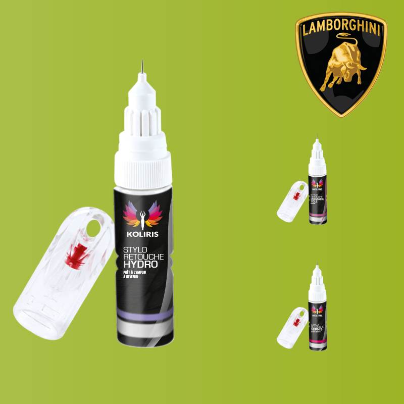 Pack 3 stylos de retouche voiture Lamborghini - Carenciel.pro