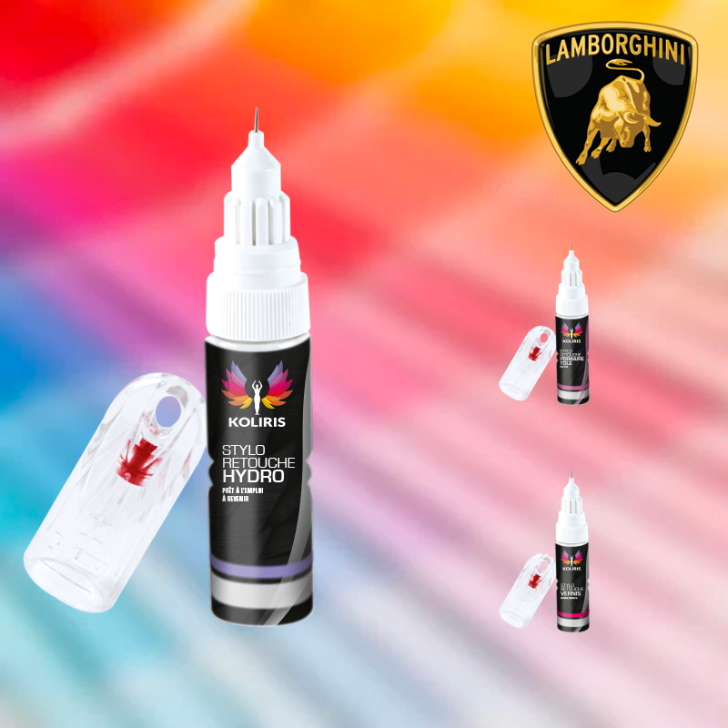 Pack 3 stylos de retouche voiture Lamborghini - Carenciel.pro