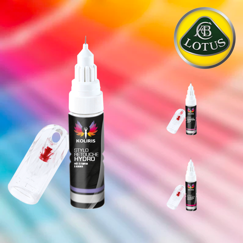 Pack 3 stylos de retouche Lotus pour professionnels de la peinture automobile