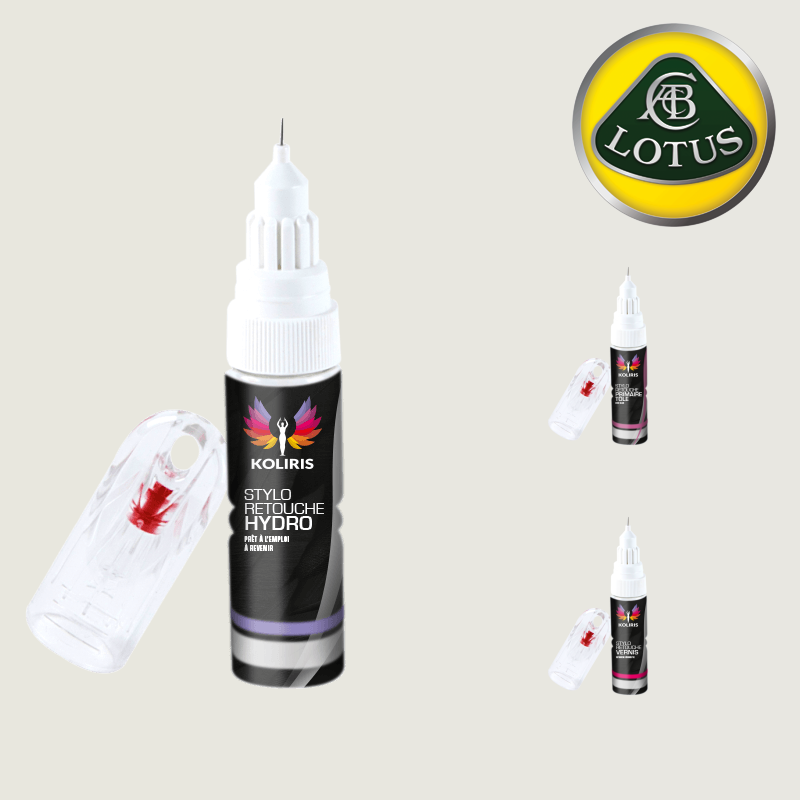 Pack 3 stylos de retouche Lotus pour professionnels de la peinture automobile