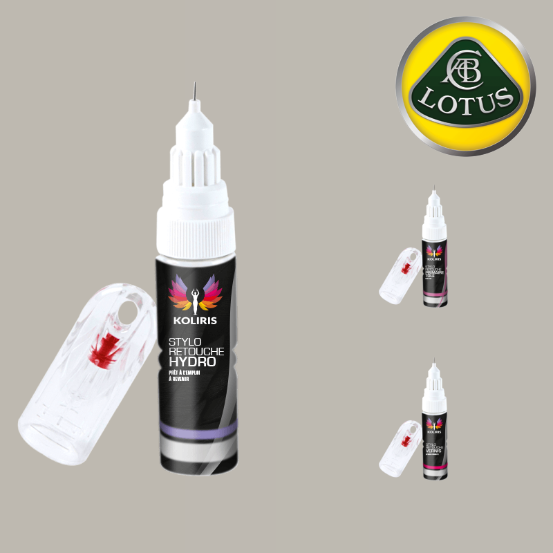 Pack 3 stylos de retouche Lotus pour professionnels de la peinture automobile