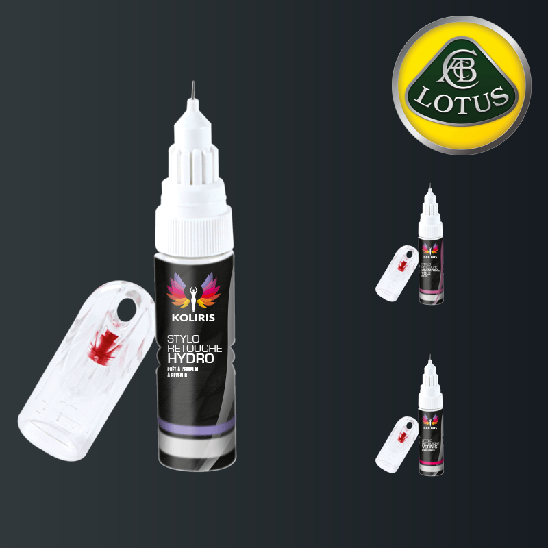 Pack 3 stylos de retouche Lotus pour professionnels de la peinture automobile