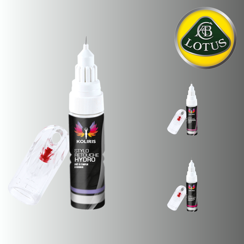 Pack 3 stylos de retouche Lotus pour professionnels de la peinture automobile