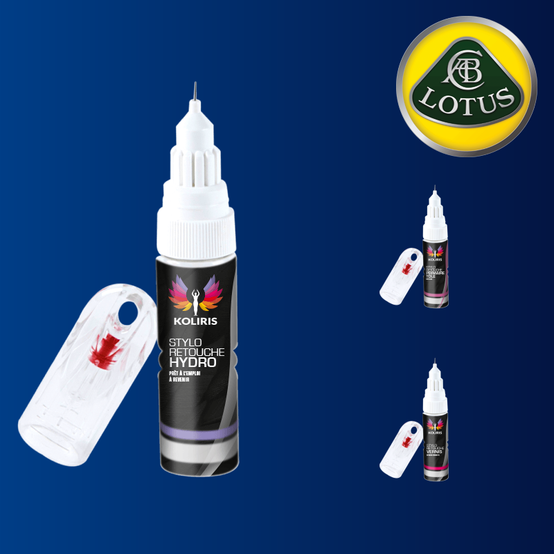 Pack 3 stylos de retouche Lotus pour professionnels de la peinture automobile