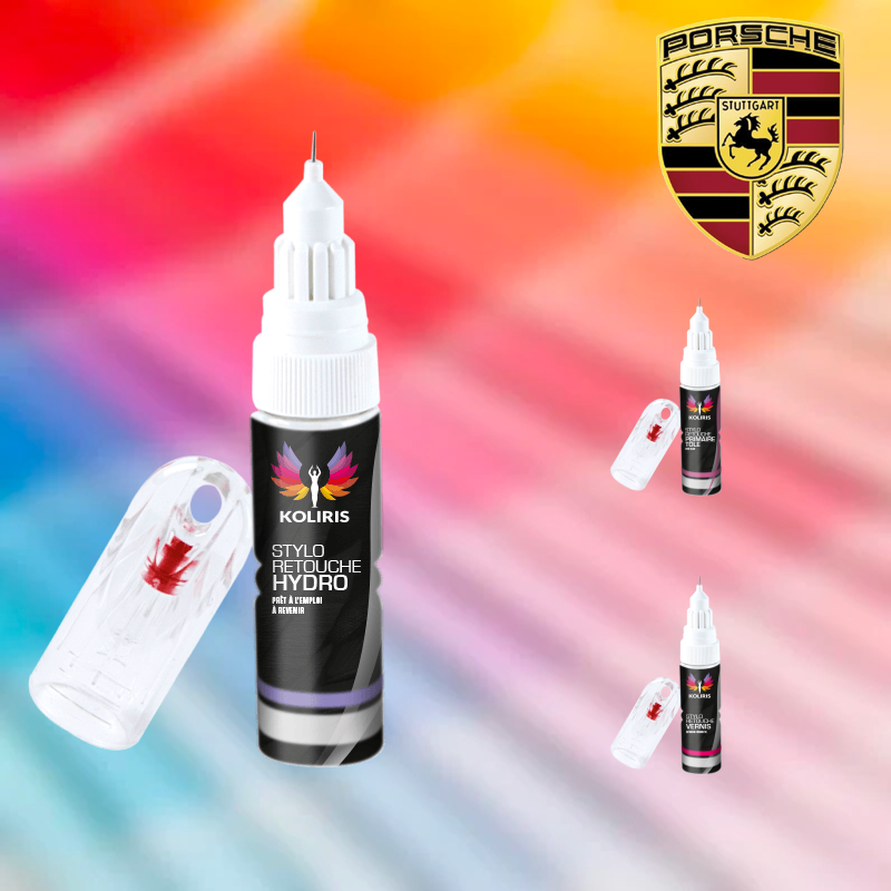 Pack 3 Stylos de Retouche Voiture Porsche