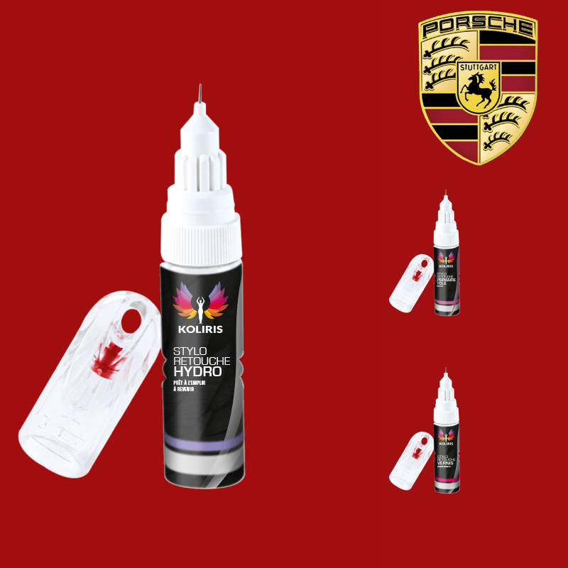 Pack 3 Stylos de Retouche Voiture Porsche