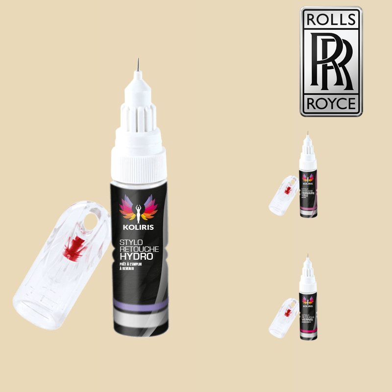 Pack 3 stylos de retouche voiture Rolls Royce 20ml - Koliris