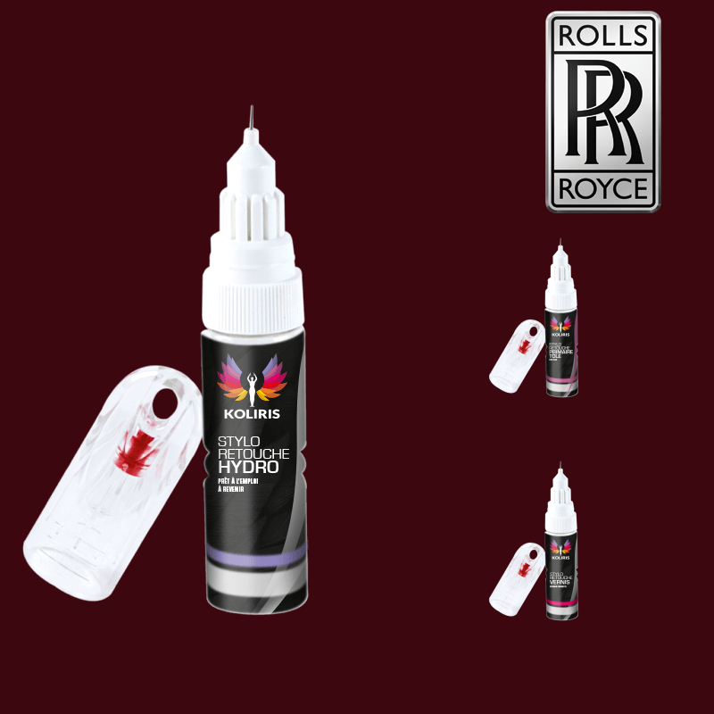 Pack 3 stylos de retouche voiture Rolls Royce 20ml - Koliris