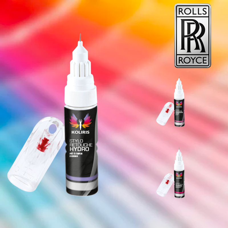 Pack 3 stylos de retouche voiture Rolls Royce 20ml - Koliris