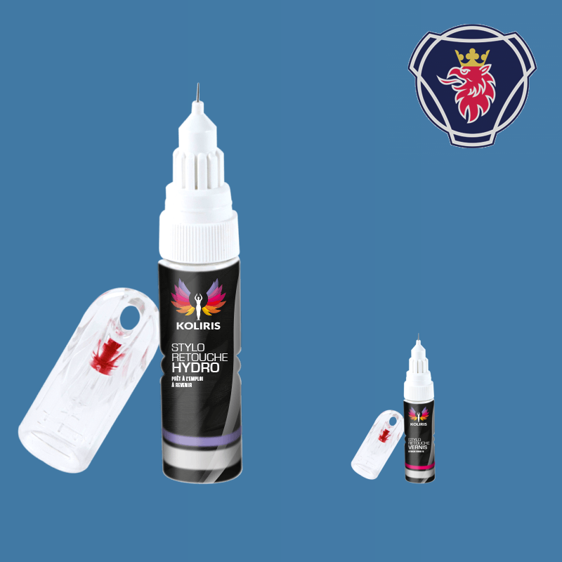 Pack 2 stylos de retouche utilitaire Scania Vabis 20ml - Carenciel.pro