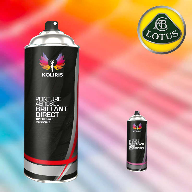 Pack 2 aérosols peinture voiture 1K brillant Lotus 400ml - Carenciel.pro