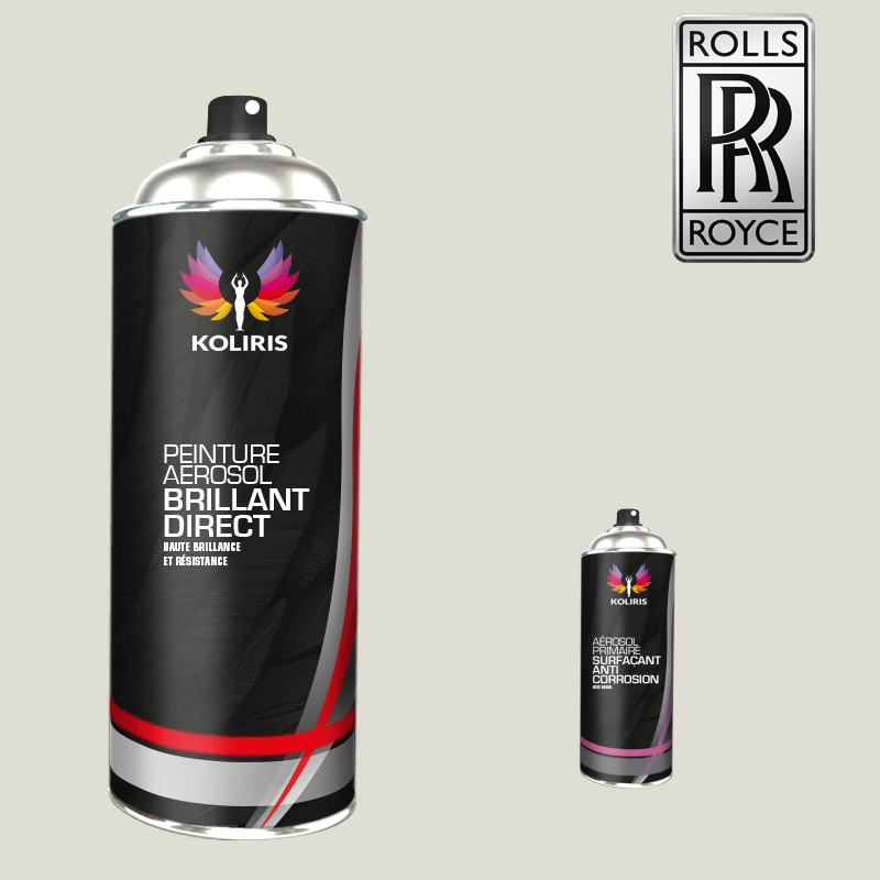 Pack 2 aérosols peinture voiture 1K brillant Rolls Royce 400ml - carenciel.pro