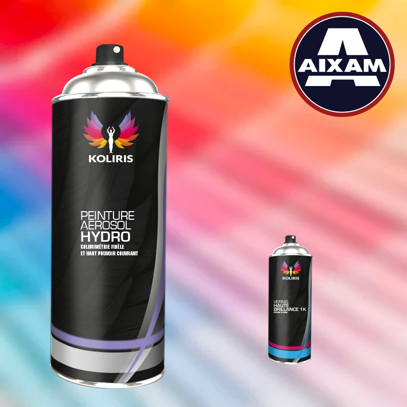 Pack 2 aérosols peinture voiture hydro Aixam 400ml