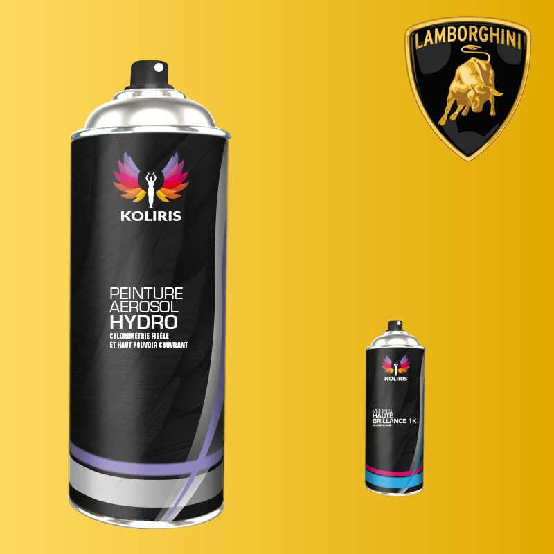 Pack 2 aérosols peinture voiture hydro Lamborghini 400ml