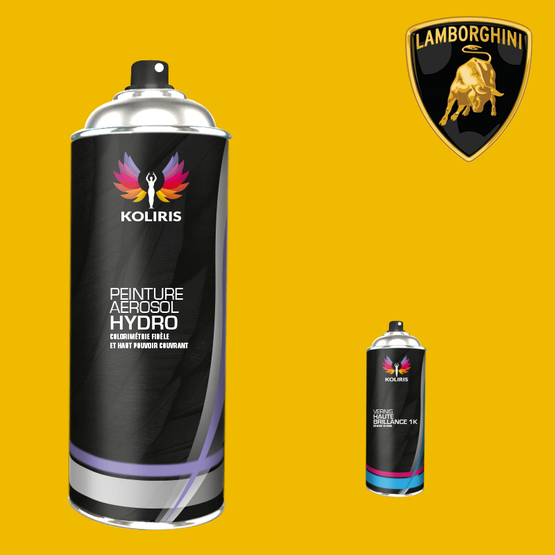 Pack 2 aérosols peinture voiture hydro Lamborghini 400ml
