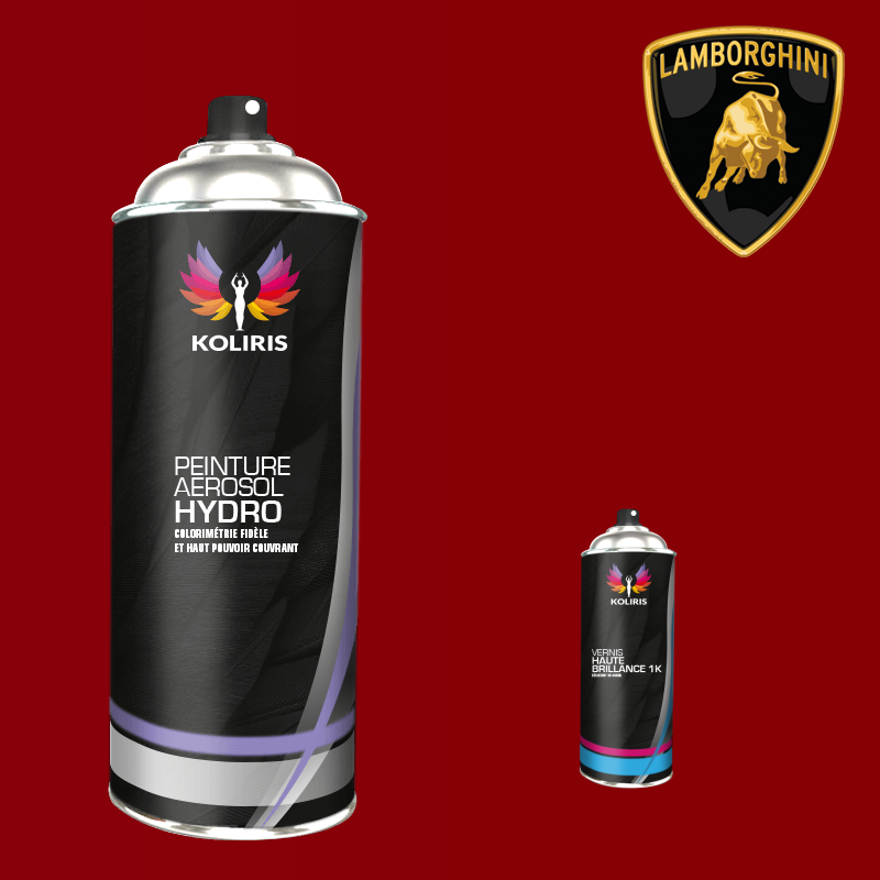 Pack 2 aérosols peinture voiture hydro Lamborghini 400ml