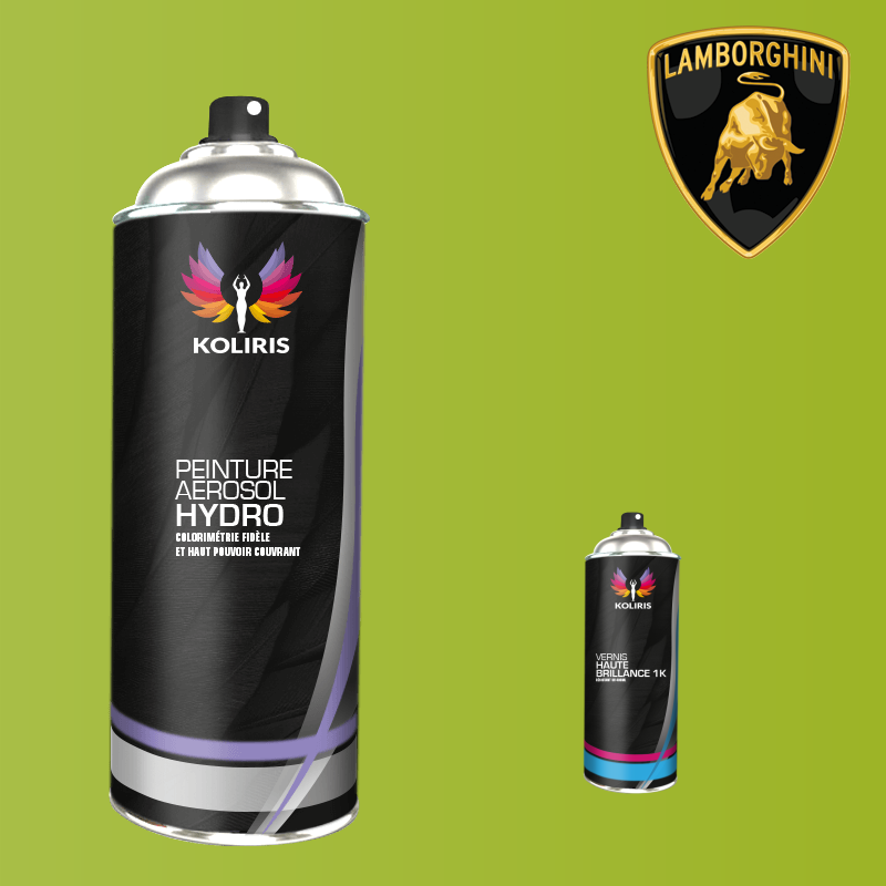 Pack 2 aérosols peinture voiture hydro Lamborghini 400ml