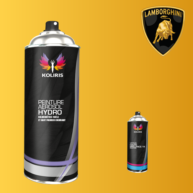 Pack 2 aérosols peinture voiture hydro Lamborghini 400ml
