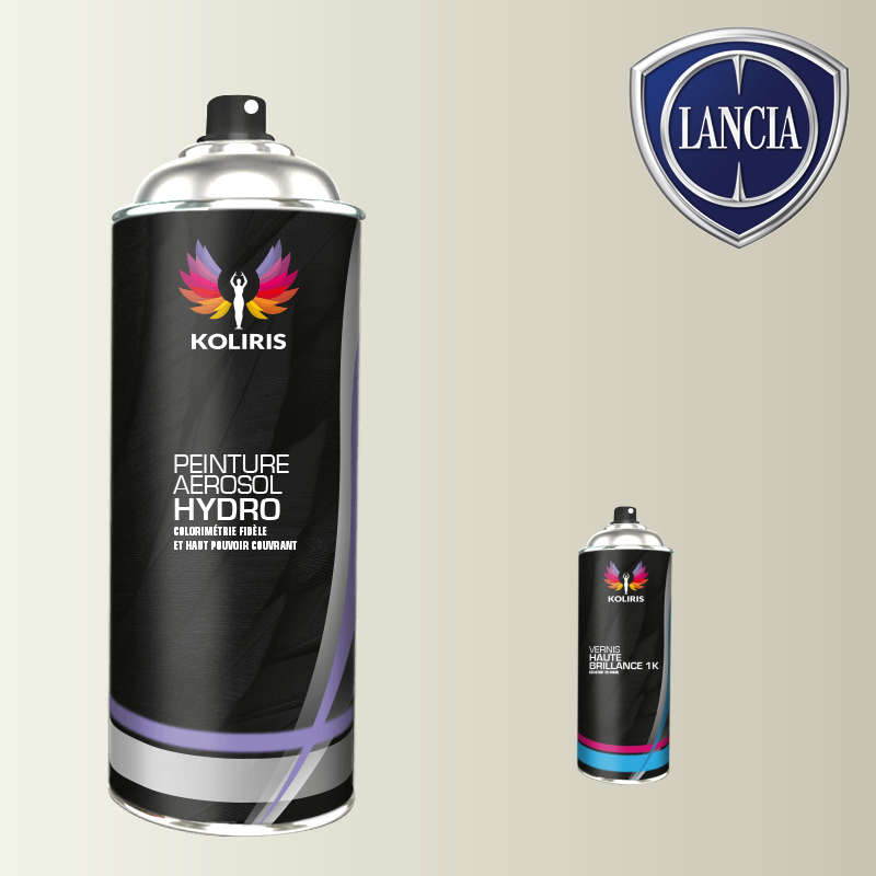 Pack 2 aérosols peinture voiture hydro Lancia 400ml