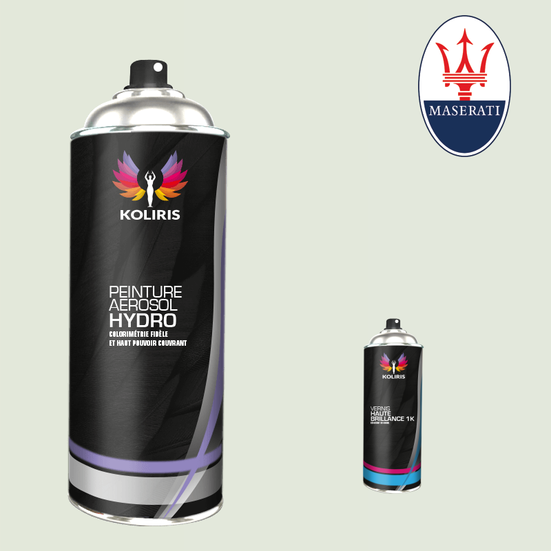 Pack 2 aérosols peinture voiture hydro Maserati 400ml