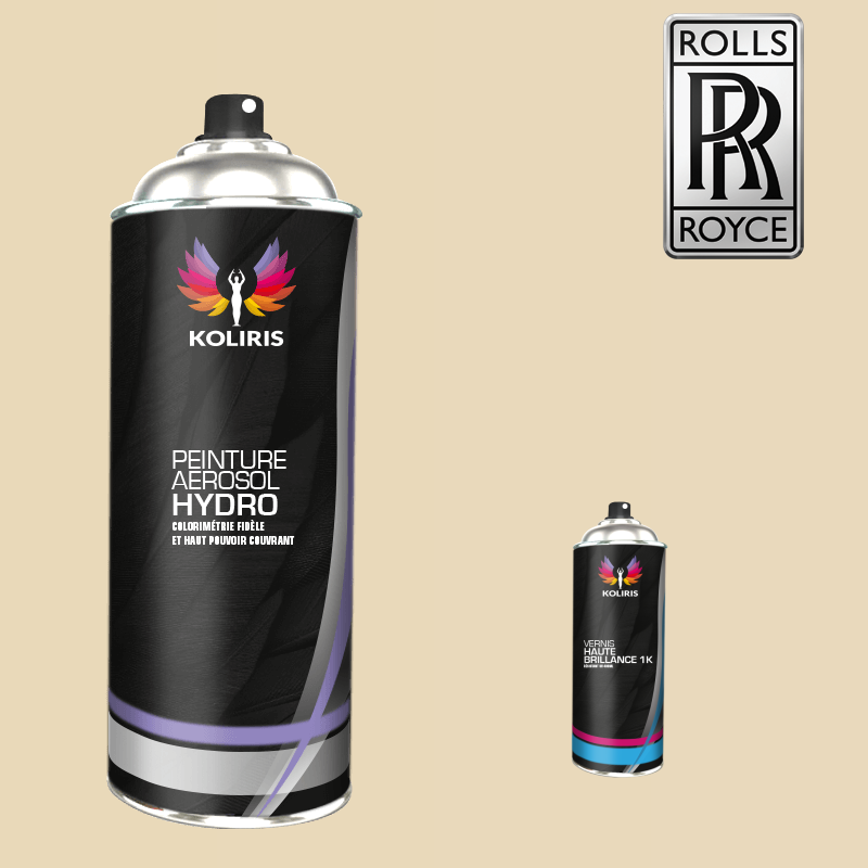 Pack 2 aérosols peinture voiture hydro Rolls Royce 400ml