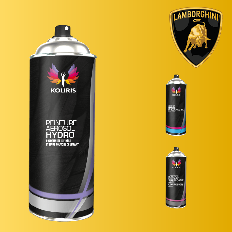 Pack 3 aérosols peinture voiture hydro Lamborghini 400ml